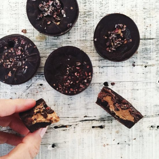 Raw Chocolate Peanut Butter Cups